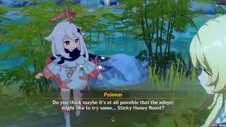 Search for cloud retainer. Look for traces of food offerings • Genshin Impact