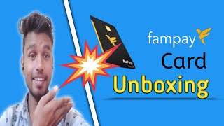 Fampay Card Unboxing ?| I'm So Happy ? | Same ATM Jaisa Card ||