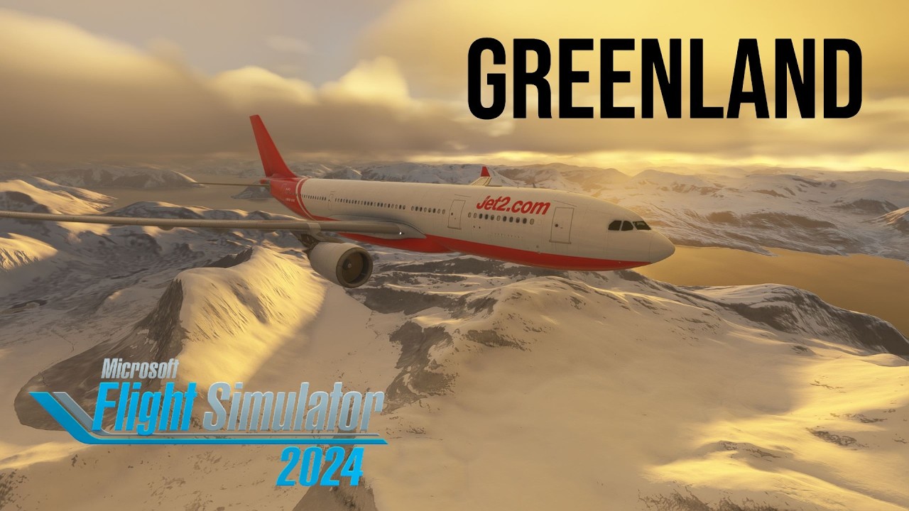 Flight Simulator 2024 | A330 Arctic Flight | Reykjavik ✈ Nuuk | MSFS 2024 | FULL FLIGHT
