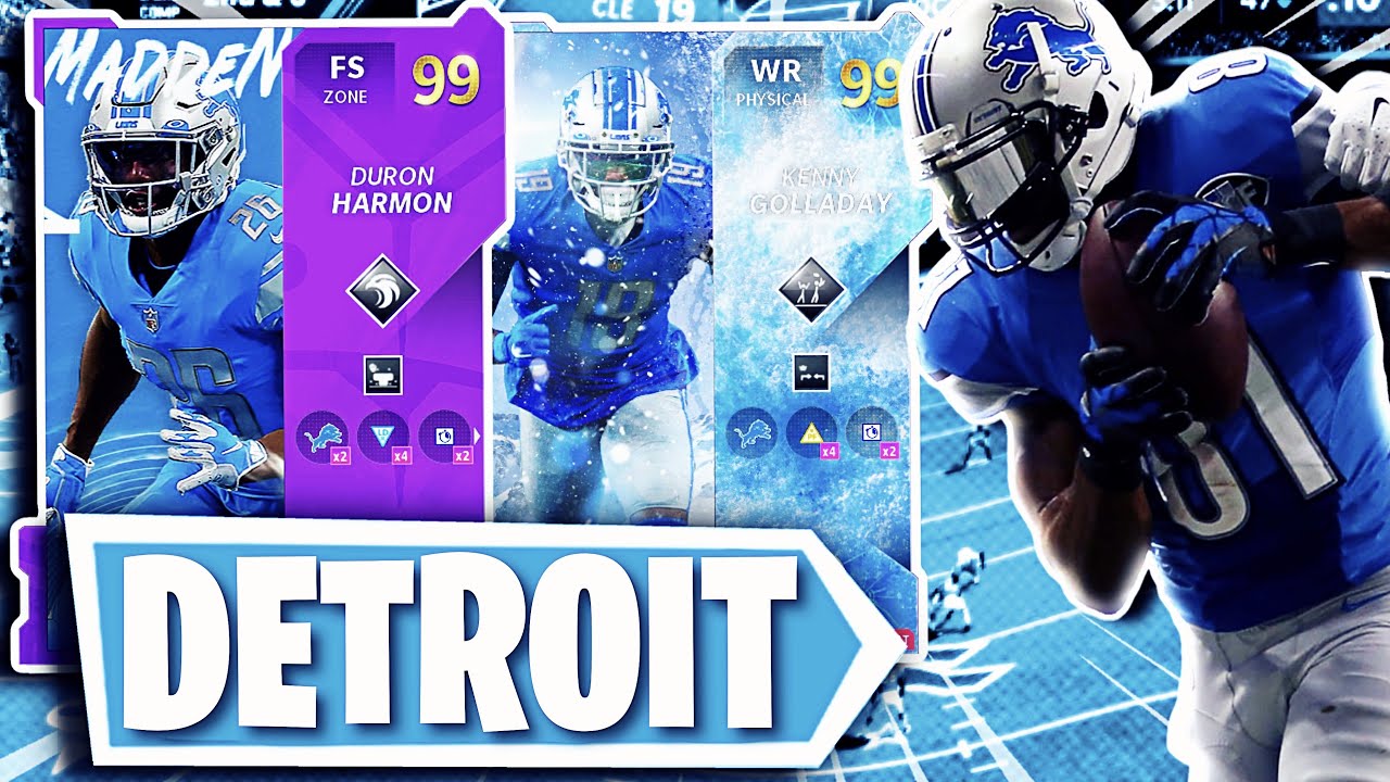 I BUILT THE BEST LIONS THEME TEAM IN MADDEN 21!!  FULL TEAM BREAKDOWN + CHEMS & ABILITIES!!