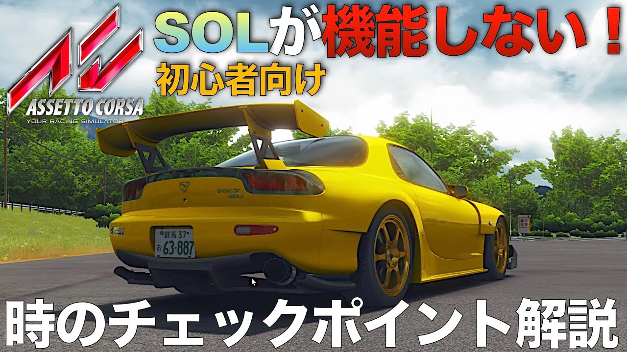 天気機能Solが『動かない時のチェックポイント』解説【Assetto Corsa/アセットコルサ】ラバルル芸夢