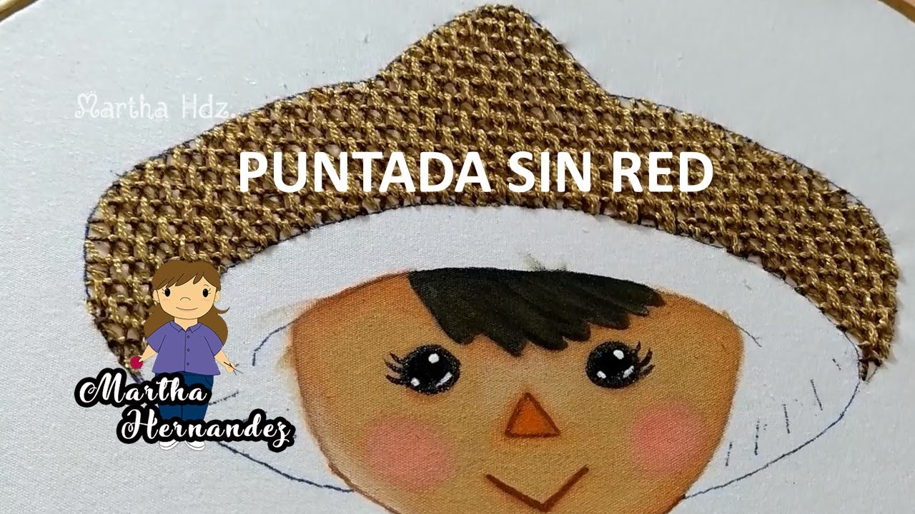 Bordado Fantasía Sombrero Muñeco Otomí