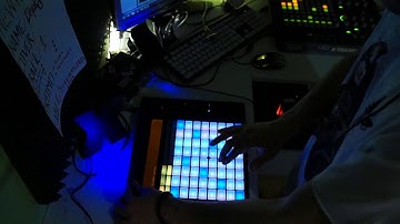 Alex X Treme Live performance of my songs 4( Dope Deep House) Ableton Push