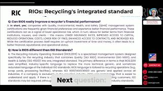 Full RIOS vs. ISO: Recycling Management Explained Update