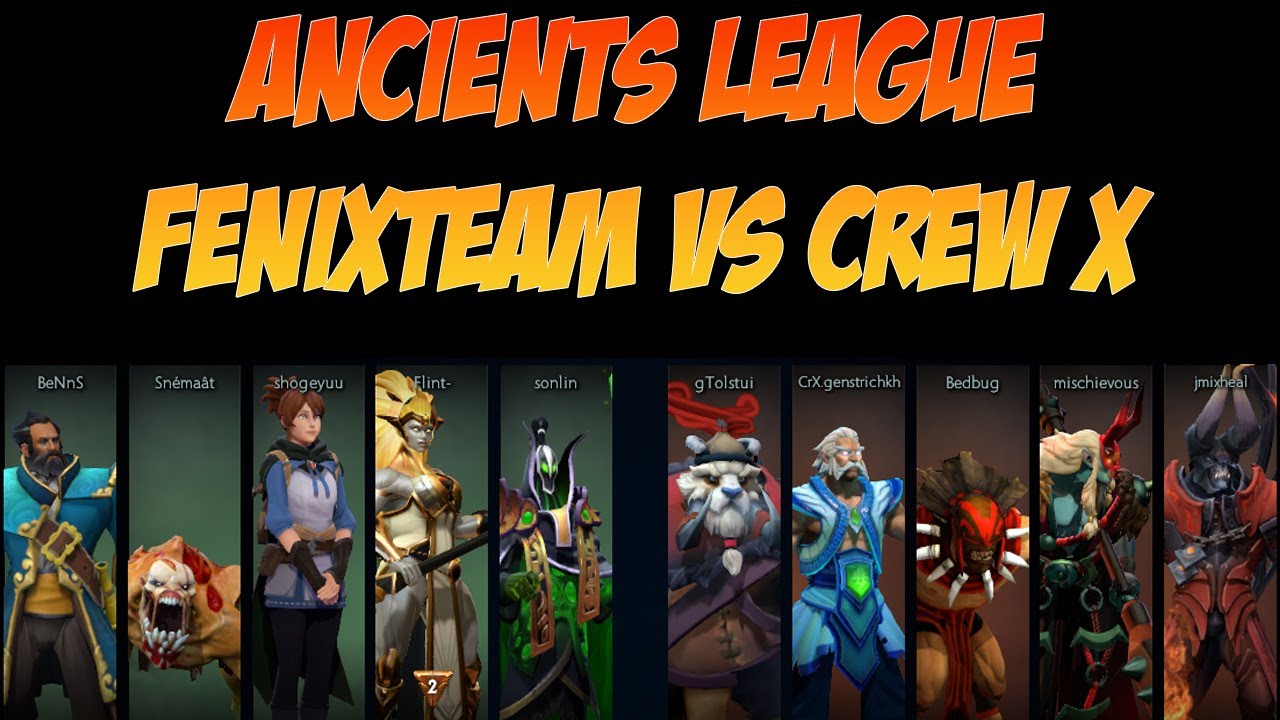 Ancients League FenixTeam vs Crew X | DOTA 2 Professional League | 7.34D