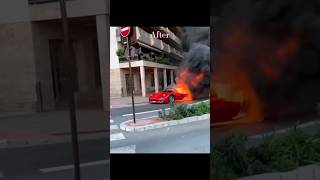 Car Accident Luxury Car Before Accident After