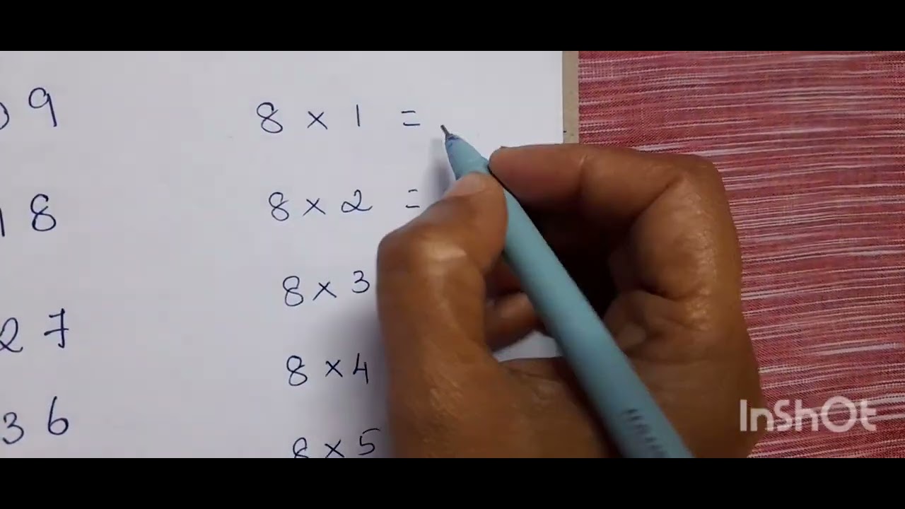 TABLES TRICKS //EASY WAY TO LEARN TABLES //8 TABLES AND 9 TABLES // IN ...