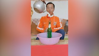 Chinese folk balance master: eggs lying horizontally