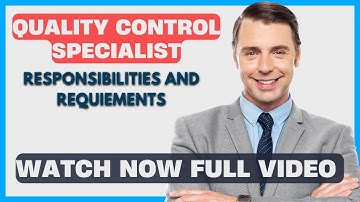 🎯 Want to know what it takes to be a Quality Control Specialist? 🎯