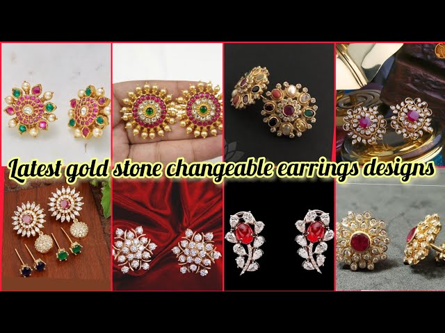 Buy Elegant Gold Pattern Peacock Design Party Wear White Stone Stud Earrings  for Girls