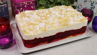 No bake raspberry cloud cake