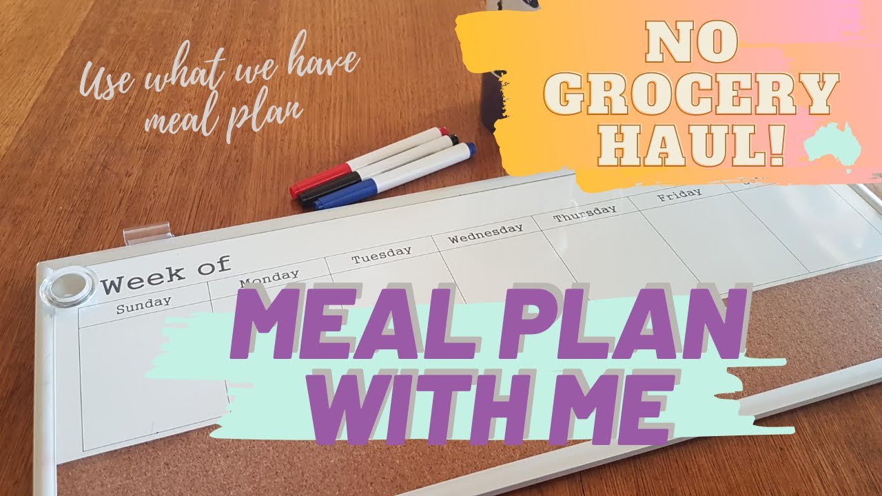 Meal Plan with Me! A week of meals without grocery shopping
