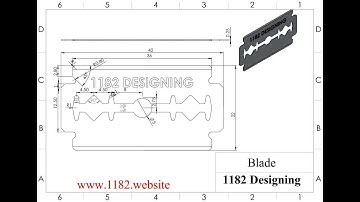 Shaving Razor Blade in Solidworks