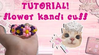 Flower kandi cuff tutorial! (Easy!)