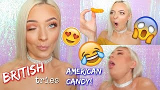 BRITISH TRIES AMERICAN CANDY / SNACKS