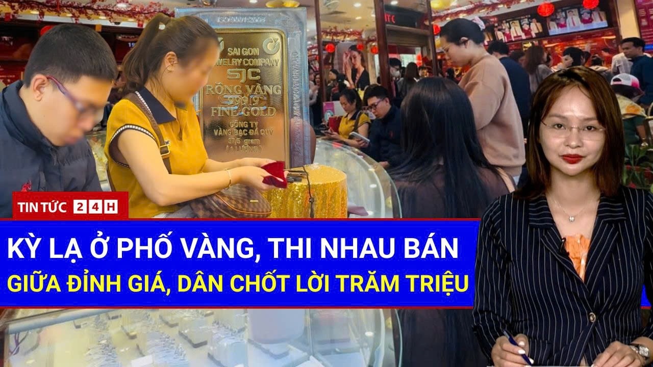 Toàn Cảnh Phố Vàng Khi Giá Lên Đỉnh: Không Mua Mà Bán, Dân Chốt Lời Trăm Triệu | Tin Tức Việt Nam