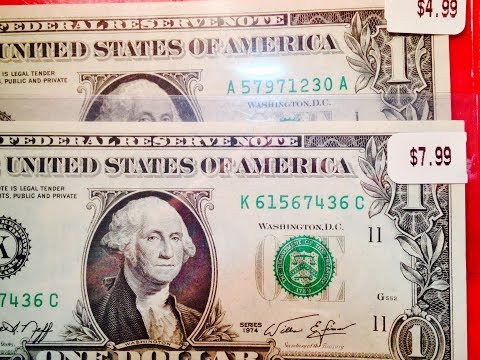 CHICAGO $1 Federal Reserve Note One Dollar Bill 1974 series G//D