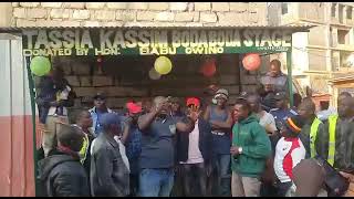 Today Hon Babu Owino Donated Bodaboda Shades To The Bodaboda Riders At Tassia In Embakasi East.