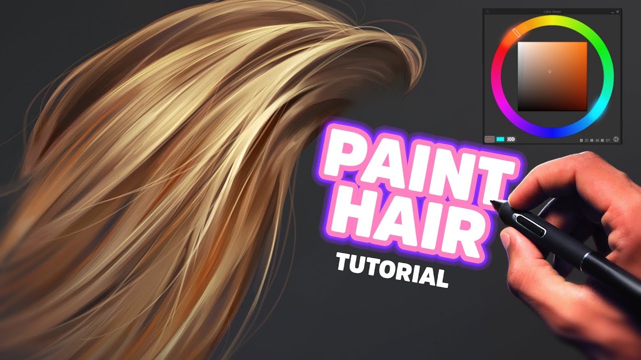 Paint Hair like a Pro (Digital Painting) - YouTube