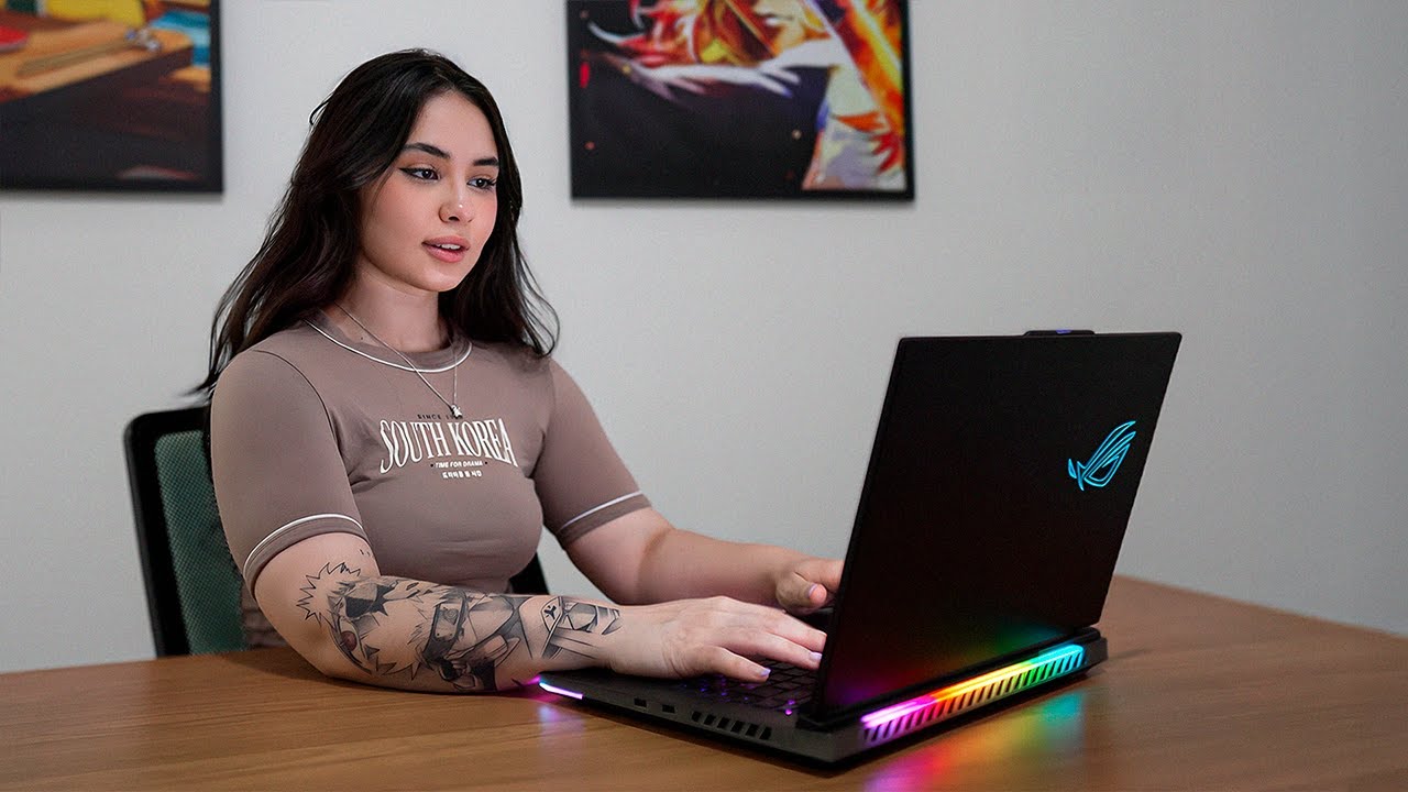 meu setup portátil com uma rtx 4090