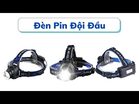 Video Đèn pin đội đầu siêu sáng chống nước có zoom 1 bóng... - youtube