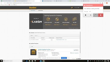 Testout signup video