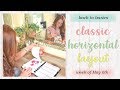 Back to Basics Series #2 - Classic Horizontal Layout Week of May 6th