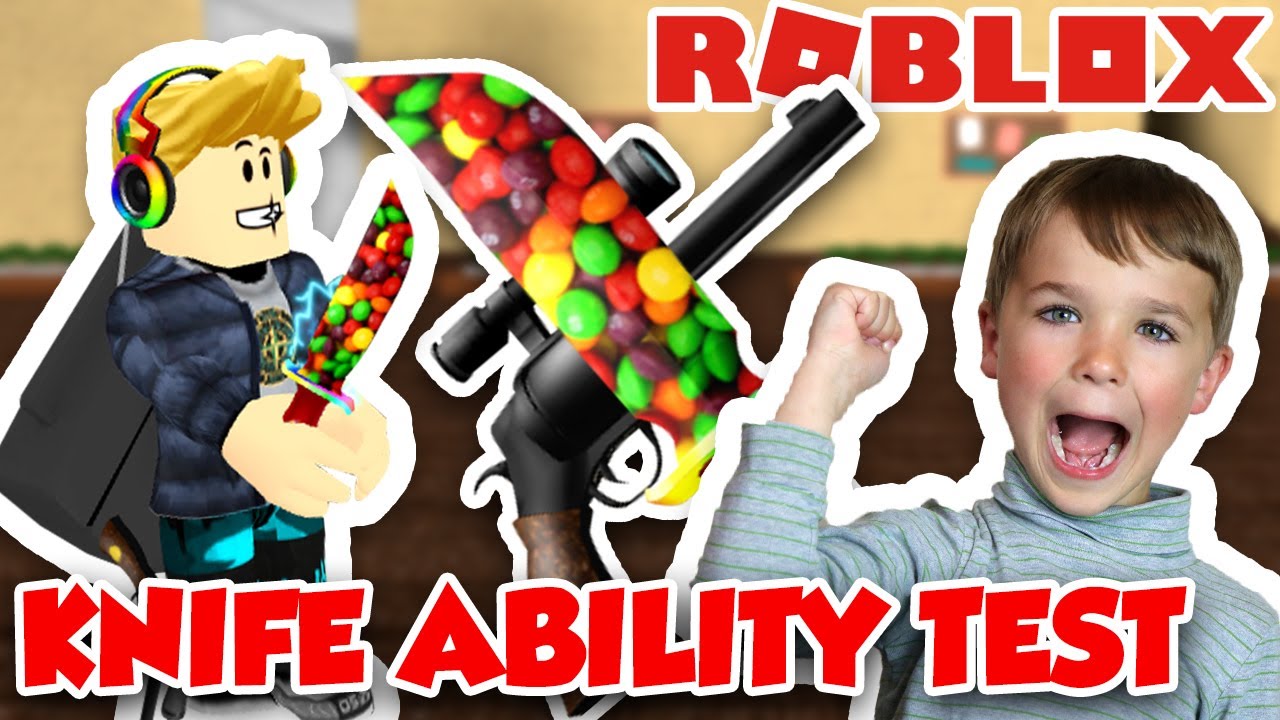 ROBLOX KNIFE ABILITY TEST | USING SKITTLES KNIFE - YouTube