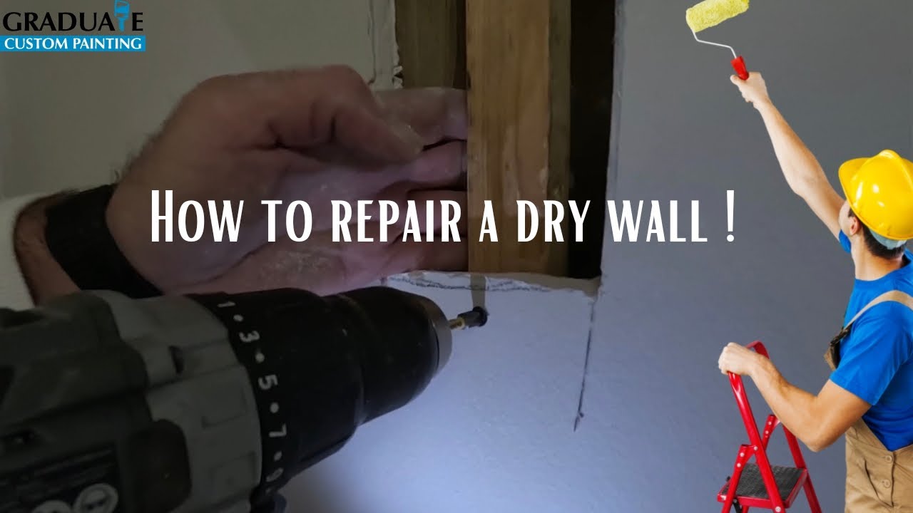 How to repair dry wall - YouTube