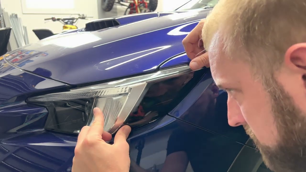 Crux Moto Headlight Tint Install for 2022 + Subaru WRX