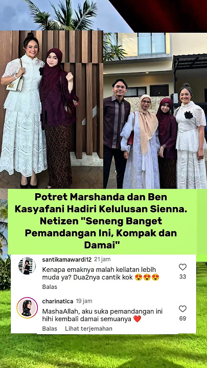 Potret Ben Kasyafani dan Marshanda Hadiri Kelulusan Sekolah Sienna