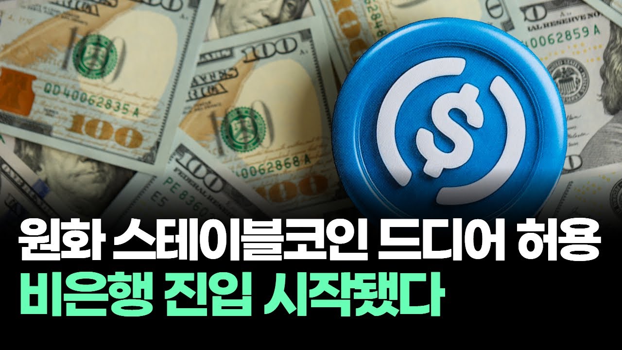 원화 스테이블코인 드디어 허용! 비은행 진입 시작됐다