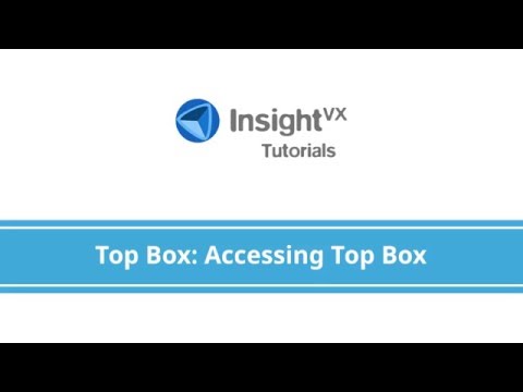Insight VX Tutorials: iTab - Access Top Box