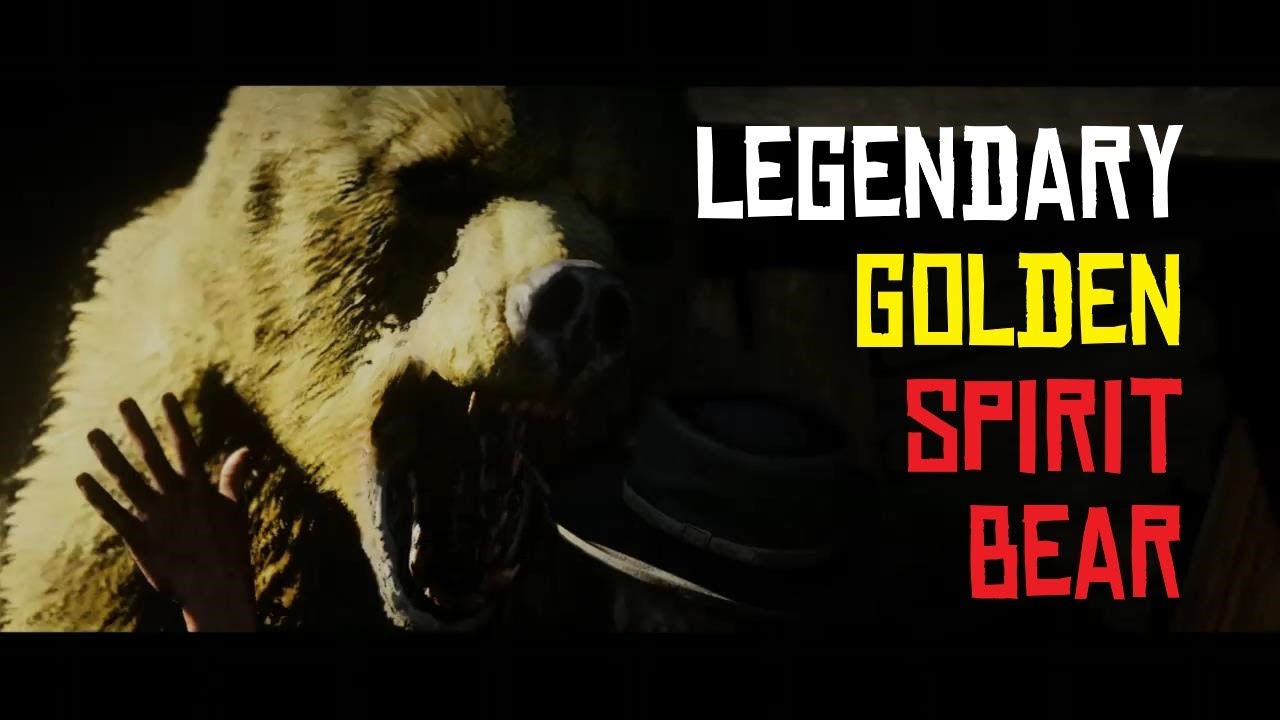 Red Dead Online - LEGENDARY GOLDEN SPIRIT BEAR || Kill Golden Spirit ...