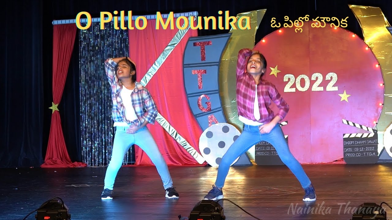 O Pillo Mounika      Live dance  DJ Folk song  Nainika  Thanaya