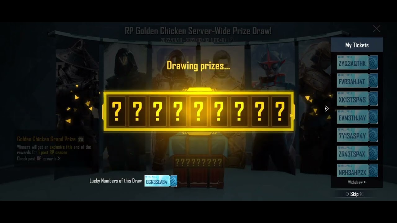 BGMI / RP GOLDEN CHICKEN WINNER 🐔🥇🥇🥇