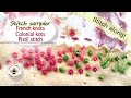 Includes left handed instructions! 3 Knot stitches - Pistil stitch, Colonial knots & French knots