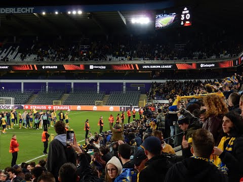 Royale Union Saint-Gilloise Fans singing "Vamos a la playa"