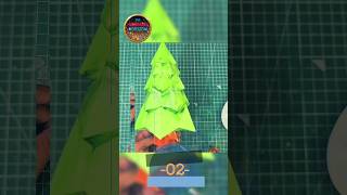 🎁 Handmade Low Poly Christmas Tree 🎄 | Easy Paper Craft for Christmas #diy #christmas