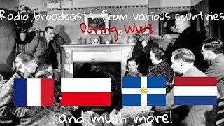 Radio broadcasts from various countries during WW2! Part 1