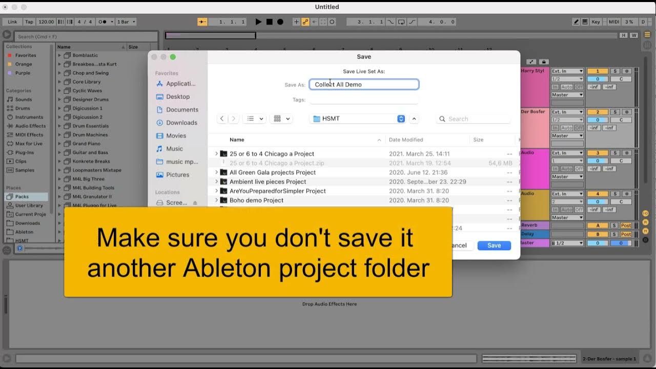 Ableton Live Collect All and Save YouTube
