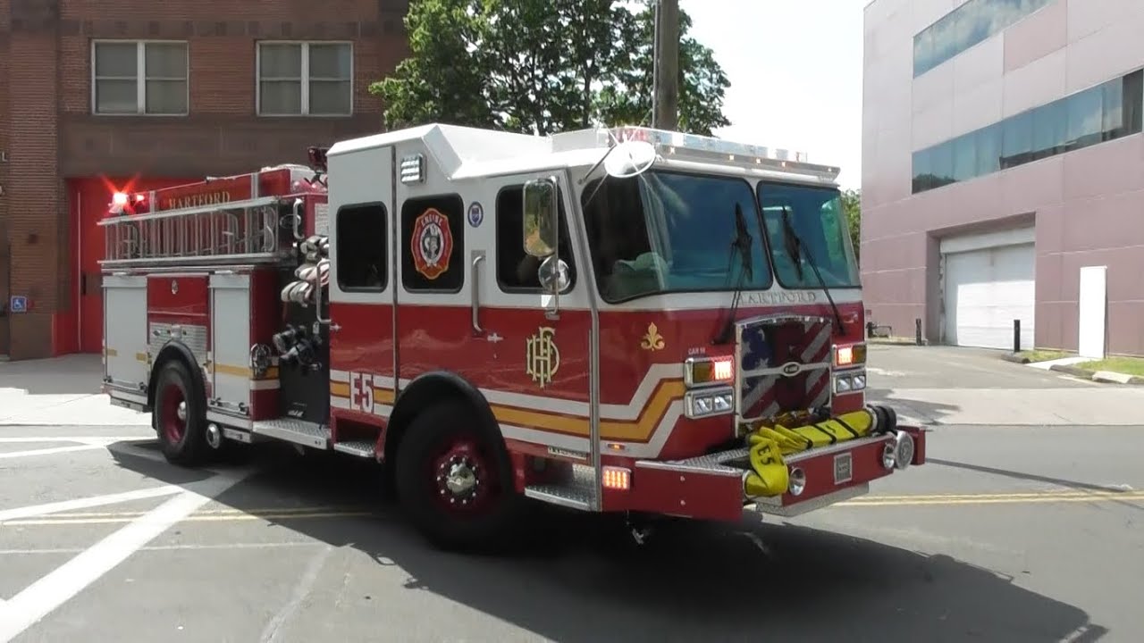 Hartford, CT Fire Department Brand New Engine 5 Responding + ASM