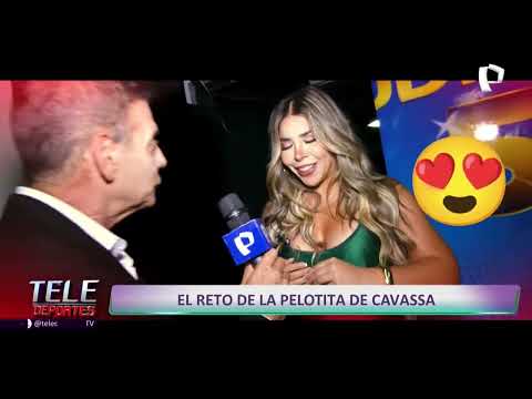 Bruno Cavassa y el reto de la pelotita con los talentos de Panamericana TV