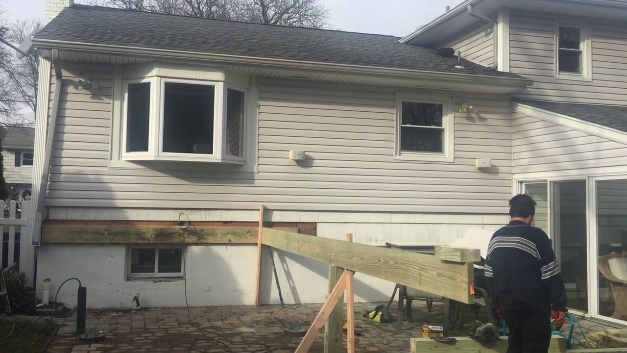 Wood Deck Frame NJ Installation Contractor New Jersey Exterior home remodeling company  Essex County