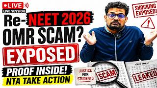 🔴 LIVE: ReNEET 2026 OMR Controversy | Shocking Evidence Reviewed | NTA Response?