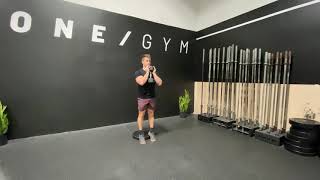 Narrow Stance Heel Elevated Goblet Squat