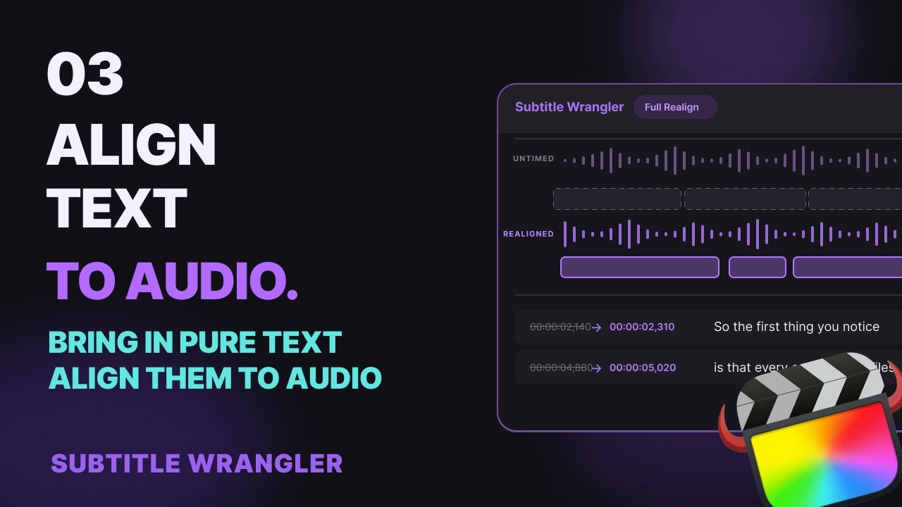 Tutorial 03: Realigning Subtitles After a Re-edit - Subtitle Wrangler