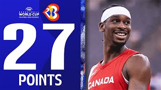 Shai Gilgeous-Alexander GOES OFF For 27 PTS, 13 REBS & 6 AST In Canada's #FIBAWC Win vs France!