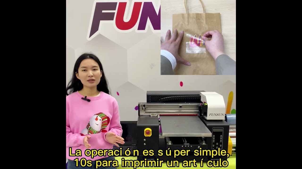 So powerful UV DTF Printer ! 2022 New Print technology ! Low print cost,good business