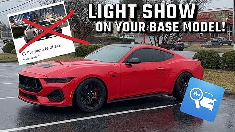 Welcome Lighting on your BASE Model 2024 Mustang!